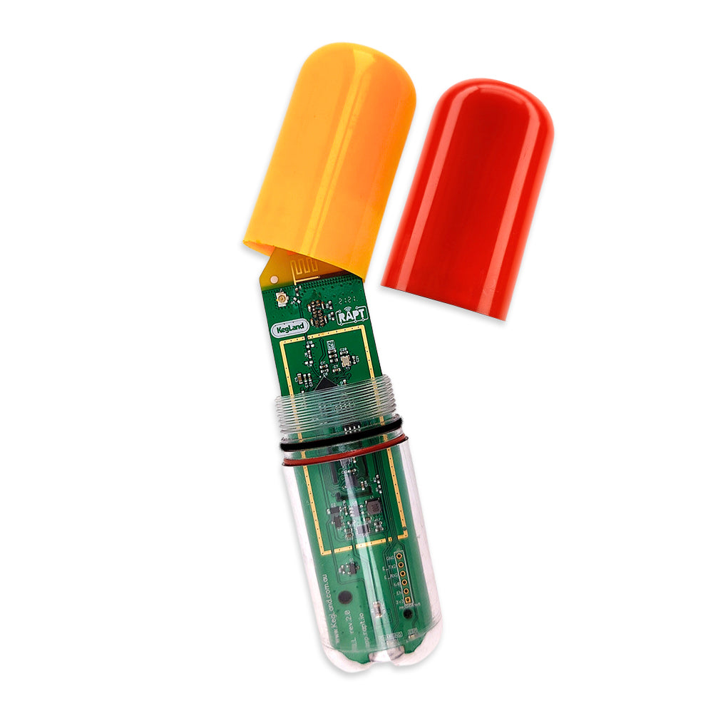 The RAPT Pill allows accurate and precise, true real-time specific gravity and temperature logging and control via wifi/bluetooth integration with the RAPT Devices.