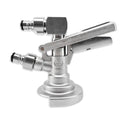 Ball Lock A-Type Coupler for Kegerators (Low Profile Elbow Included)