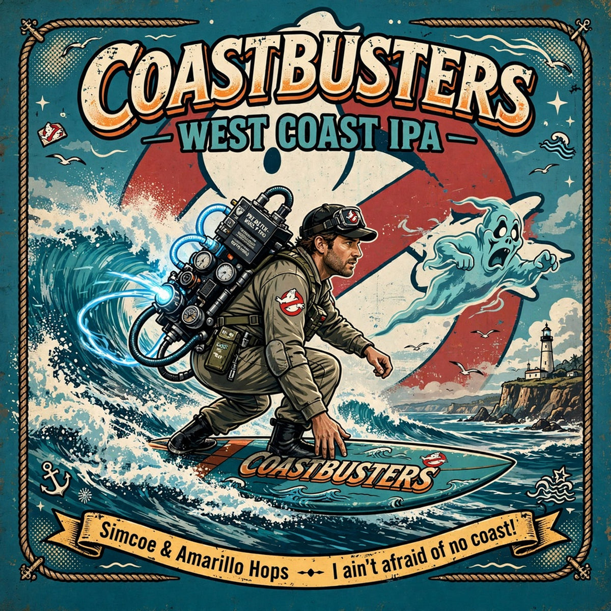 A modern version of the classic West Coast IPA, the Coastbusters West Coast IPA is beautifully balanced with a strong malt backbone, balanced nicely with a hint of Caramunich and Simcoe and Amarillo hops for a strong pine and grapefruit bitterness.