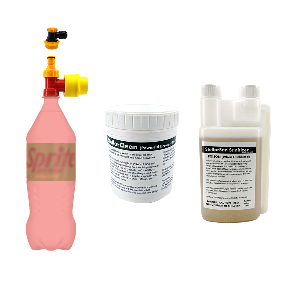 The KegLand Kegerator Cleaning Kit comes with everything you need to clean your lines in your Series X. From cleaning to sanitising this kit has it all.