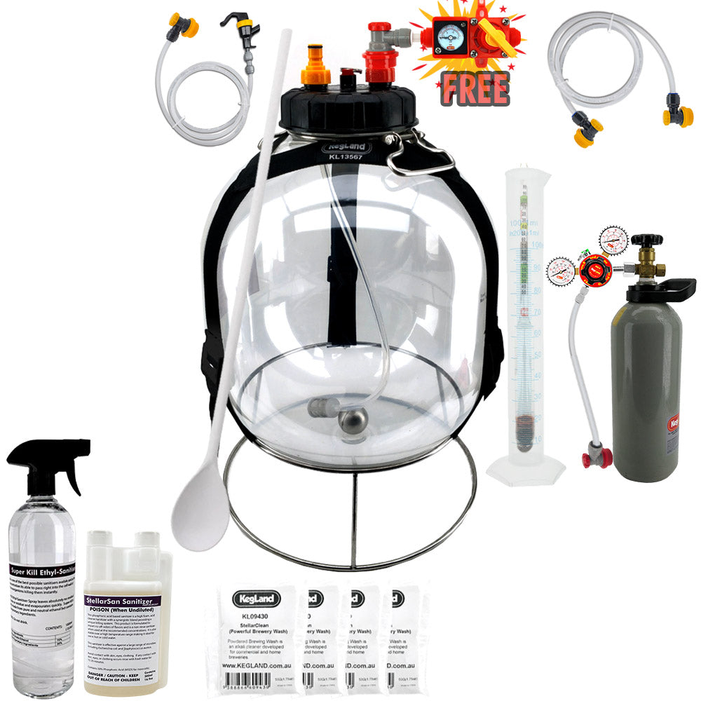 KegLand Pressure Fermenter Home Brew Starter Kit - Bronco Tap Kegging