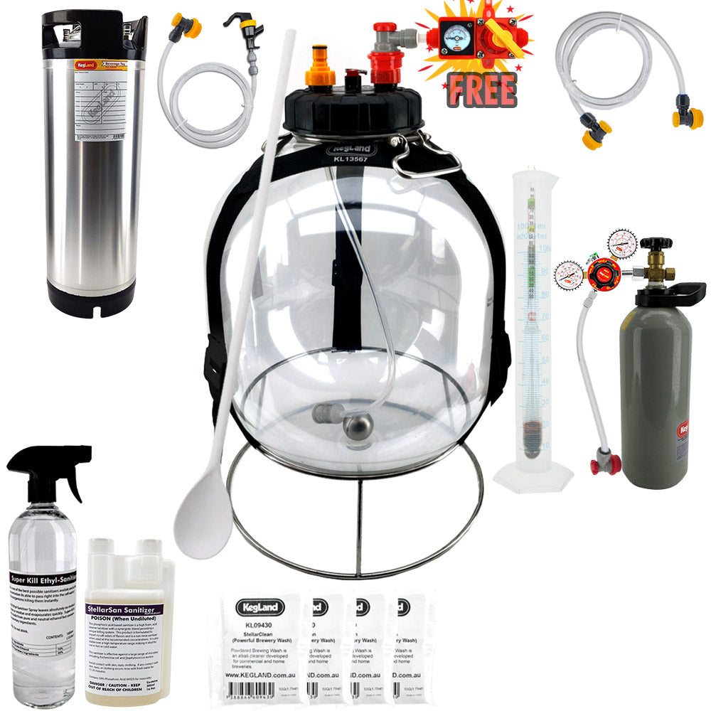 KegLand Pressure Fermenter Home Brew Starter Kit - Bronco Tap Kegging