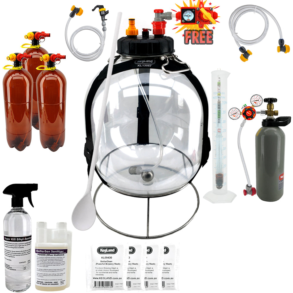 KegLand Pressure Fermenter Home Brew Starter Kit - Bronco Tap Kegging