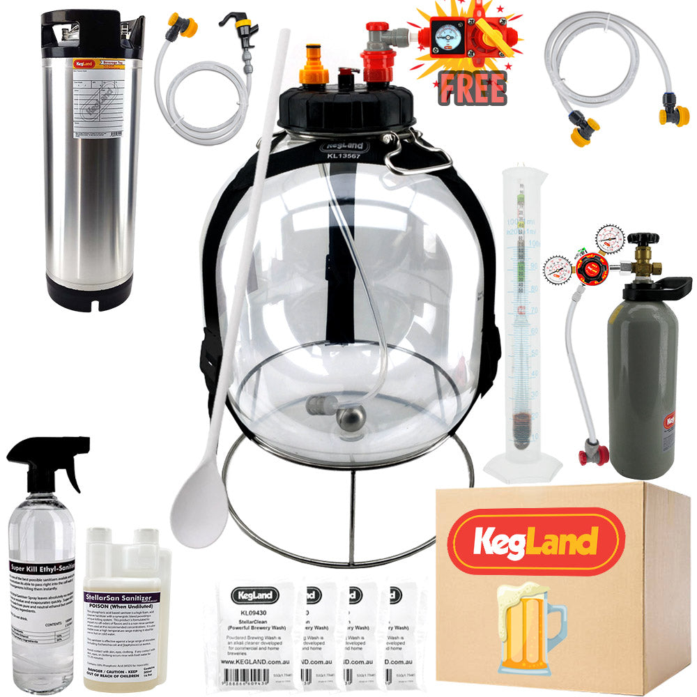 KegLand Pressure Fermenter Home Brew Starter Kit - Bronco Tap Kegging