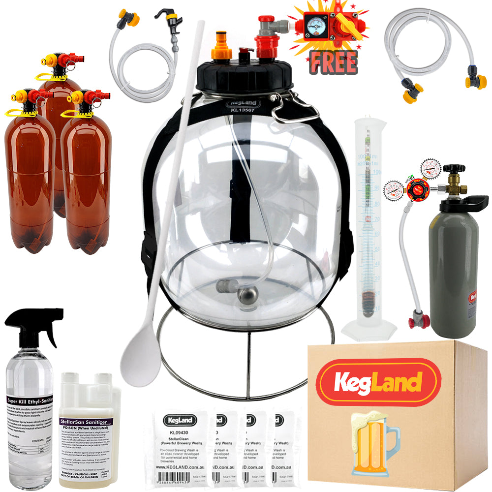 KegLand Pressure Fermenter Home Brew Starter Kit - Bronco Tap Kegging