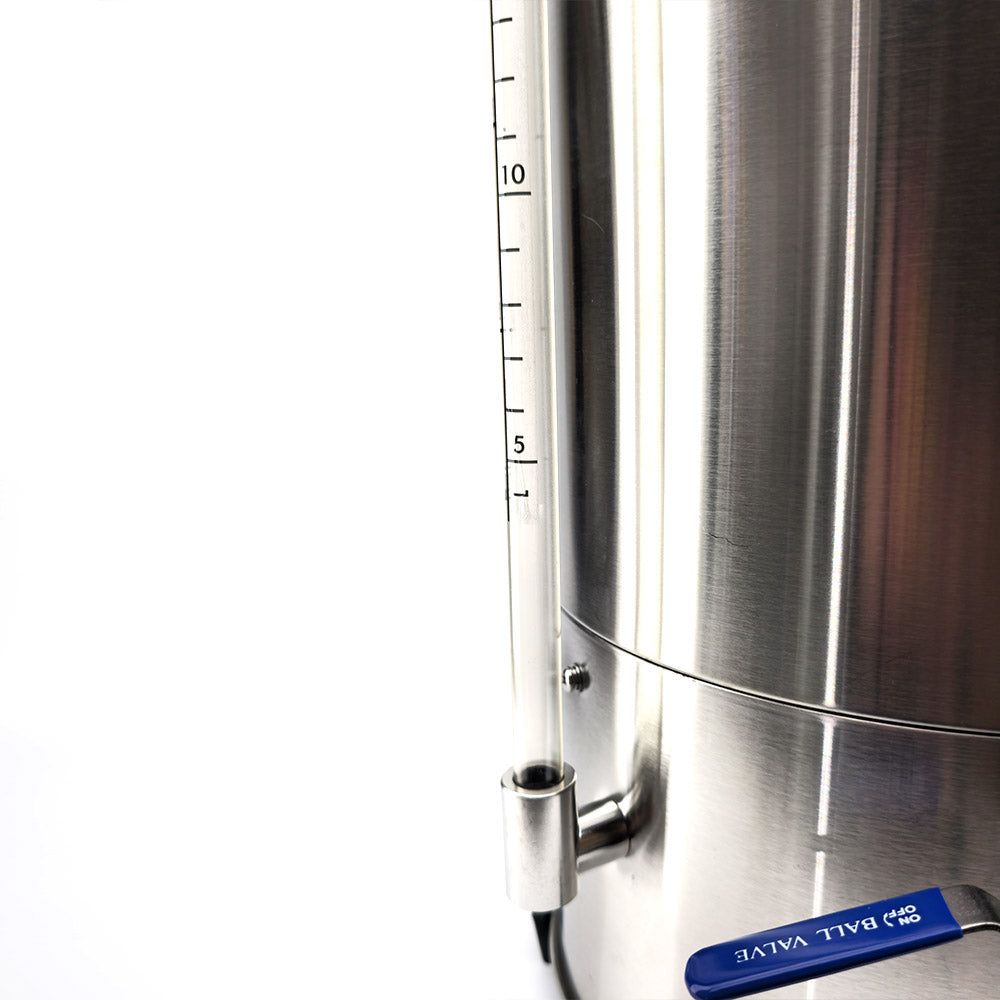 Suits 35L BrewZilla Gen 3 to 3.1.1 and 4 breweries. This will enable you to see the liquid level through the incredibly strong and crack resistant PPSU sight glass.