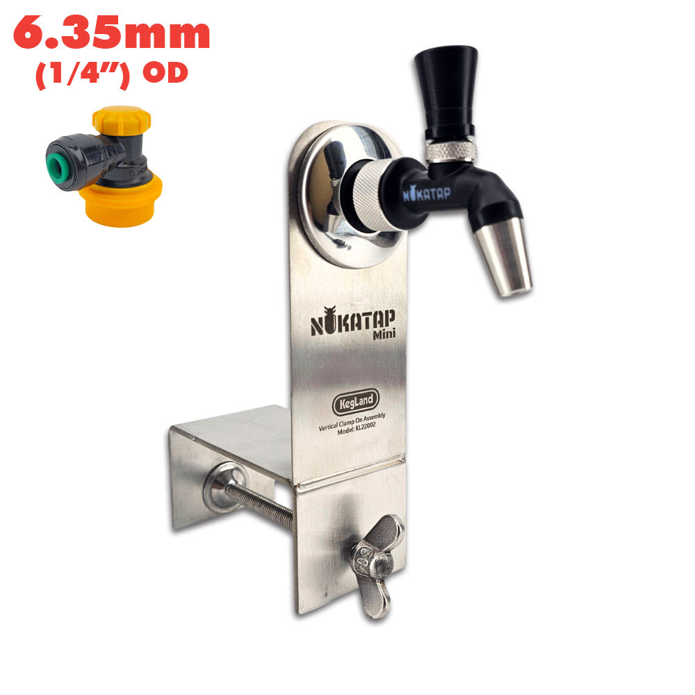 This portable keg dispenser solution uses the nukatap mini and is perfect for mini kegs.