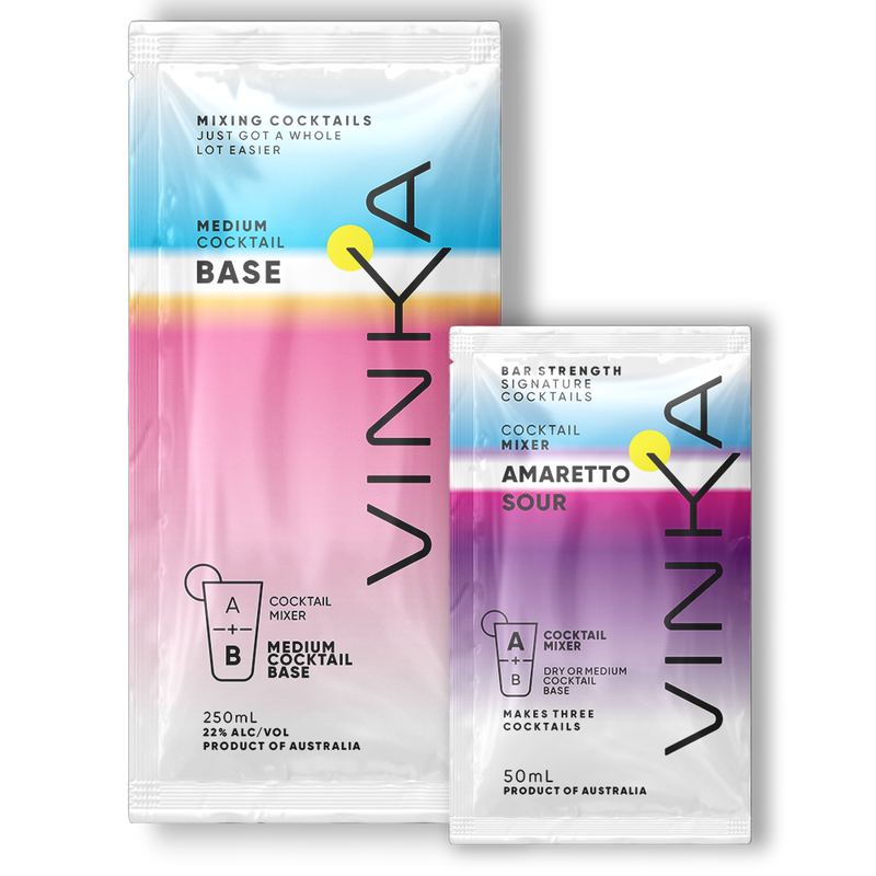 Amaretto Sour Cocktail Kit by VINKA | Makes Two 150mL Cocktails