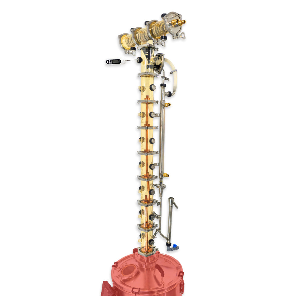 3' PolyPhoenix N-7 Copper Bubble Plate Reflux Still