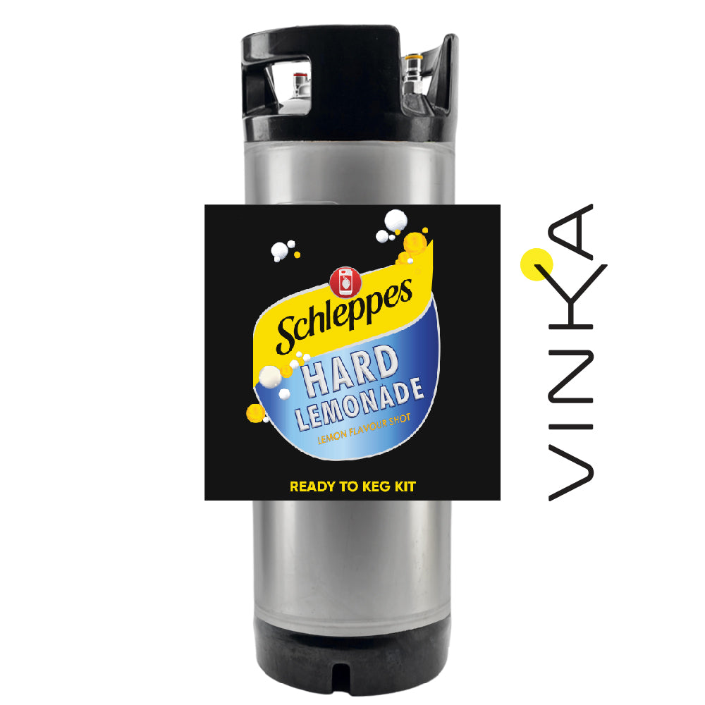 KegLand Schleppes Hard Lemonade Keg Kit gives you the that classic lemon hit with hint of sweetness. Pool side or around a fire, it's the ultimate crowd pleaser!