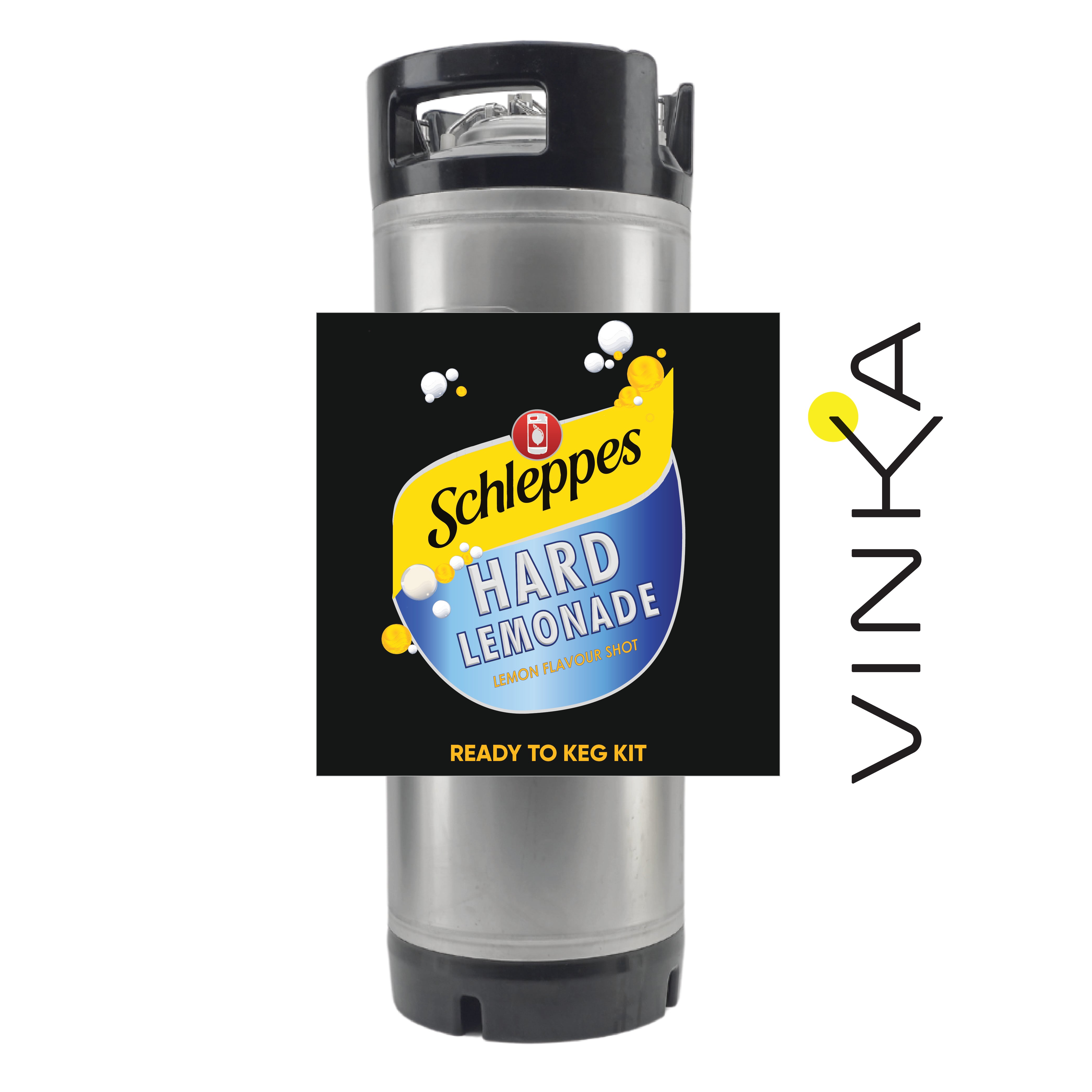 KegLand Schleppes Hard Lemonade Keg Kit gives you the that classic lemon hit with hint of sweetness. Pool side or around a fire, it's the ultimate crowd pleaser!