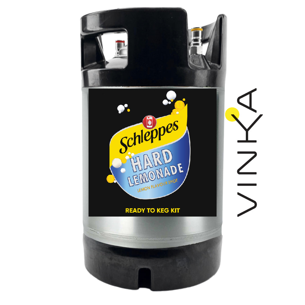 KegLand Schleppes Hard Lemonade Keg Kit gives you the that classic lemon hit with hint of sweetness. Pool side or around a fire, it's the ultimate crowd pleaser!