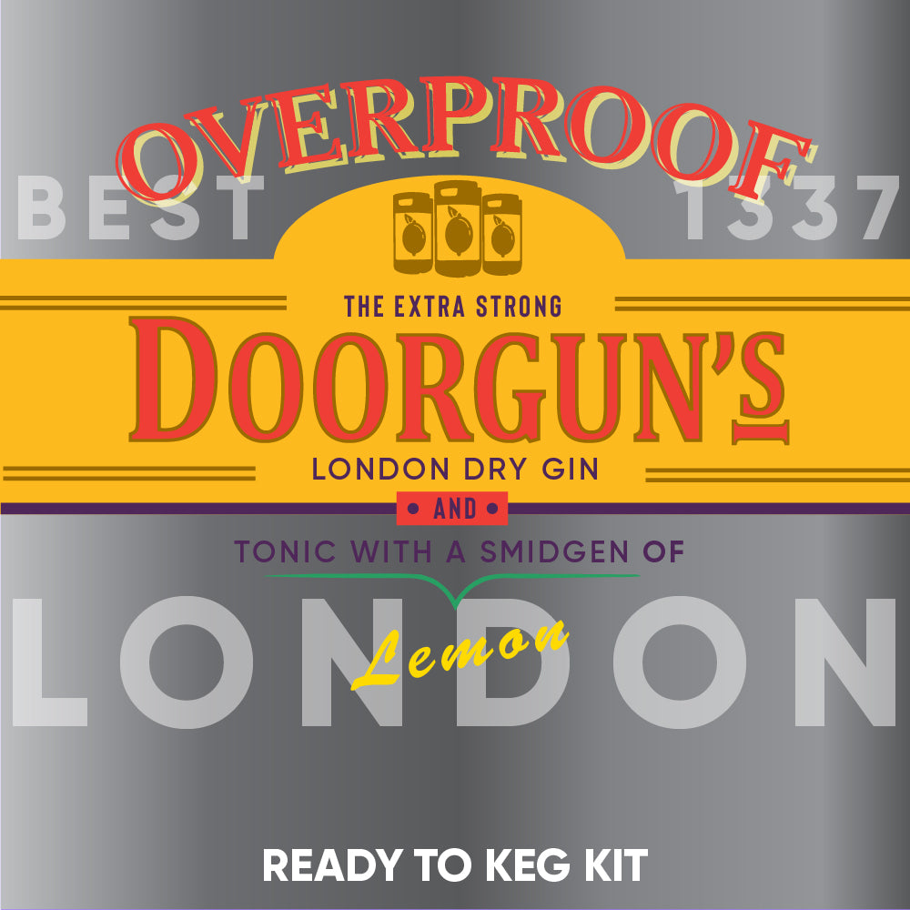 Doorgun's London Dry Gin and Tonic - Gordon's Clone - Ready to Keg Kit