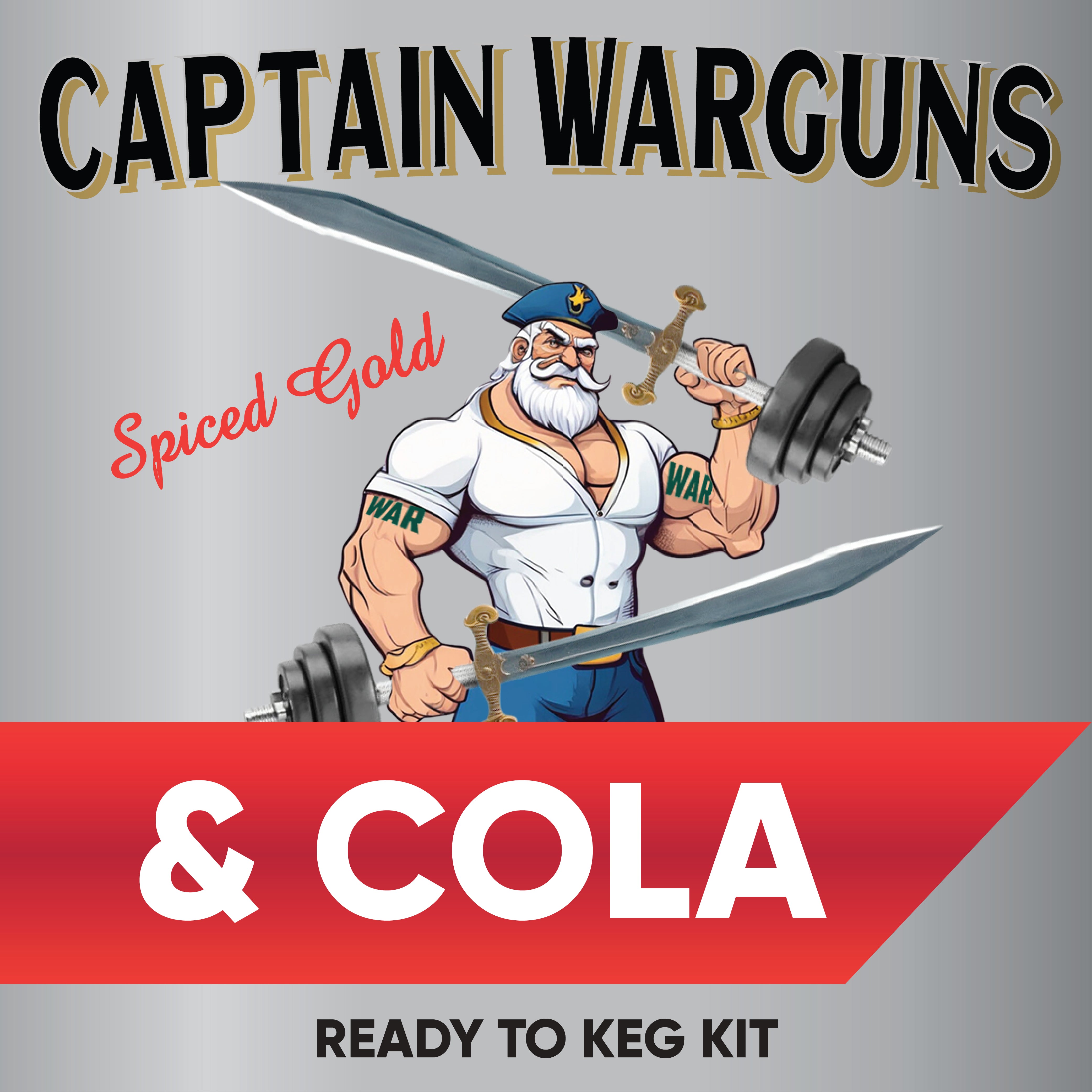 This Ready To Keg Kit has been inspired by Captain Morgains & Coke RTD Cans. Using Impressence Spiced Rum, Cola Flavour Shots and our favourite alcohol base VINKA.