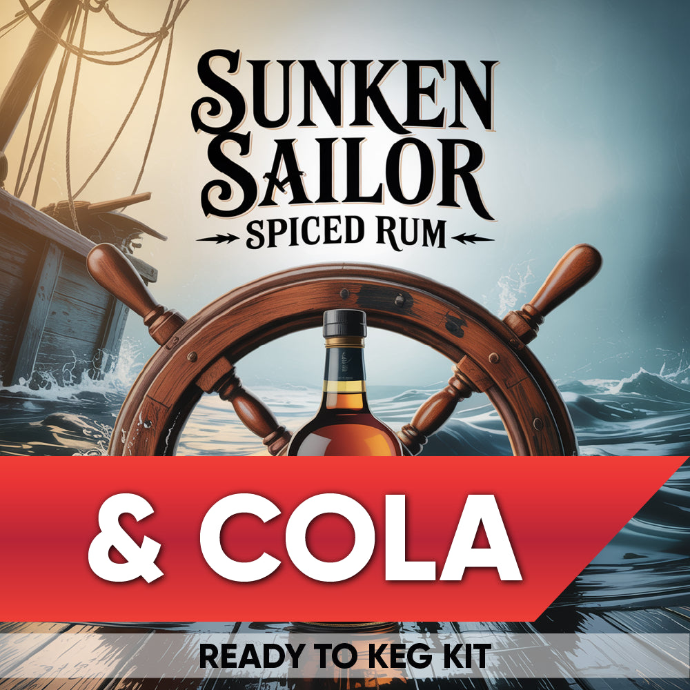 This Ready To Keg Kit has been inspired by Captain Morgains & Coke RTD Cans. Using Impressence Spiced Rum, Cola Flavour Shots and our favourite alcohol base VINKA.