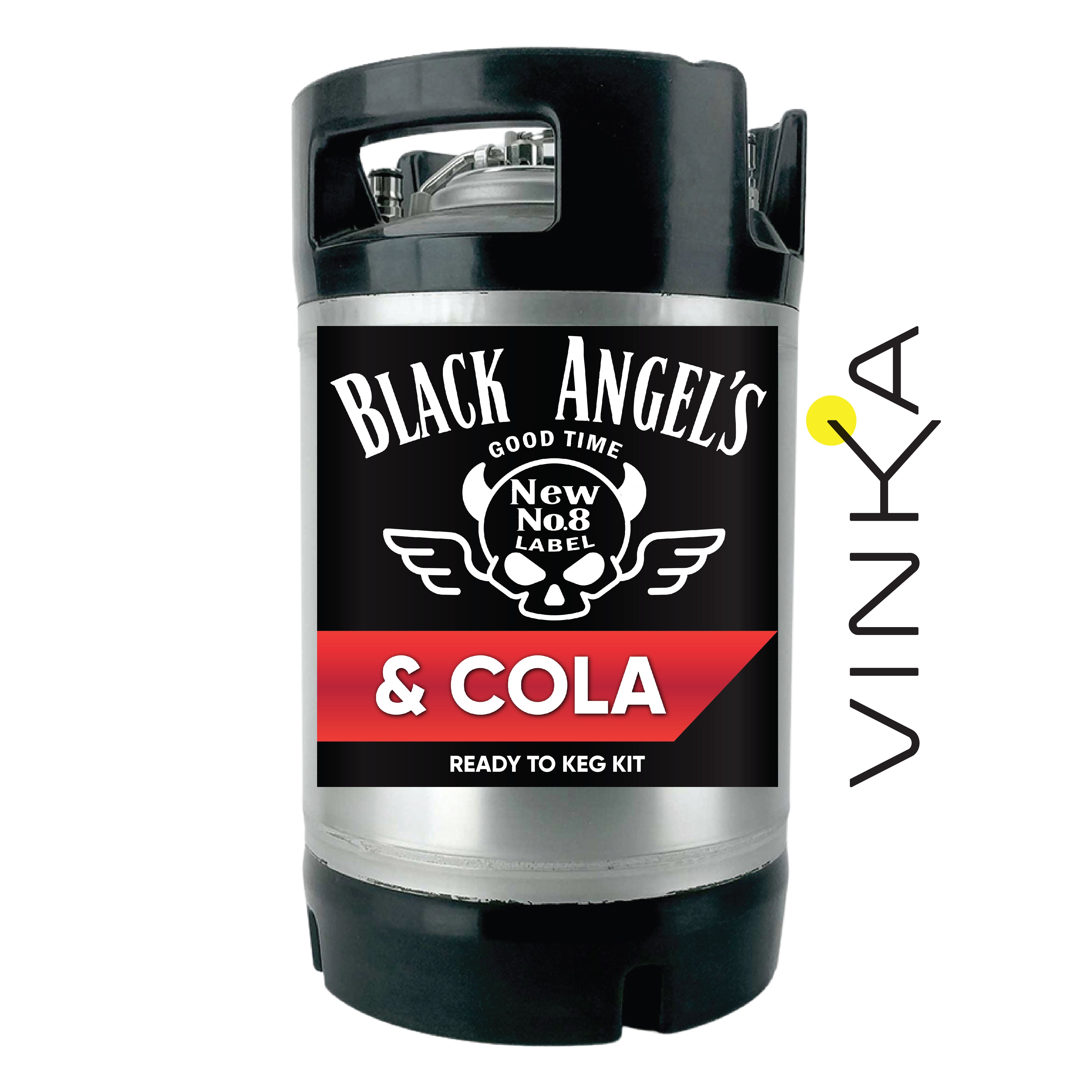 Black Angel's Tennessee Bourbon and Cola Ready to Keg Kit