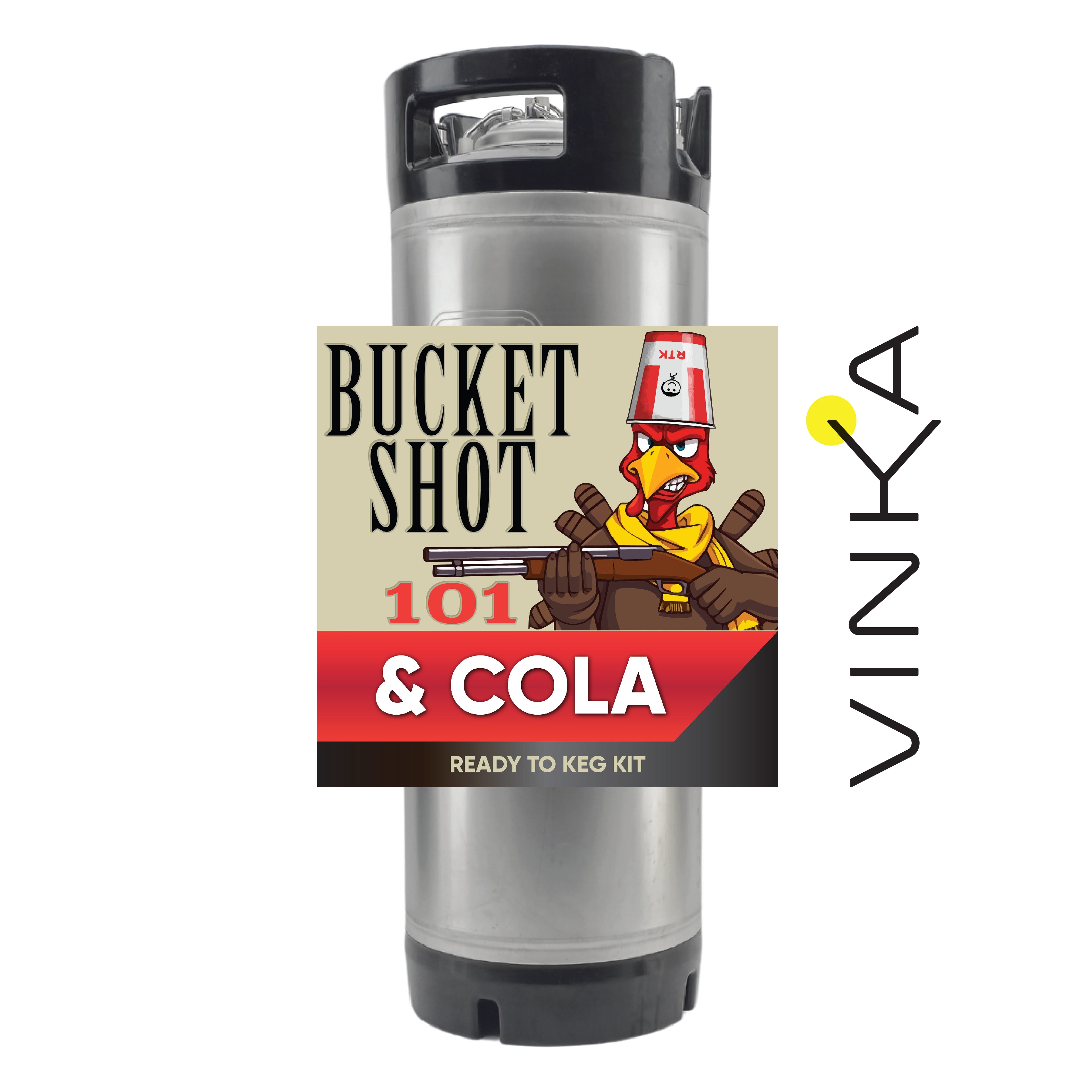 Bucket Shot Kentucky Bourbon and Cola Ready to Keg Kit