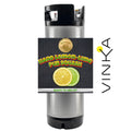 Vinka Hard Lemon-Lime Pub Squash ready-to-keg kit with a black and silver canister on a white background.