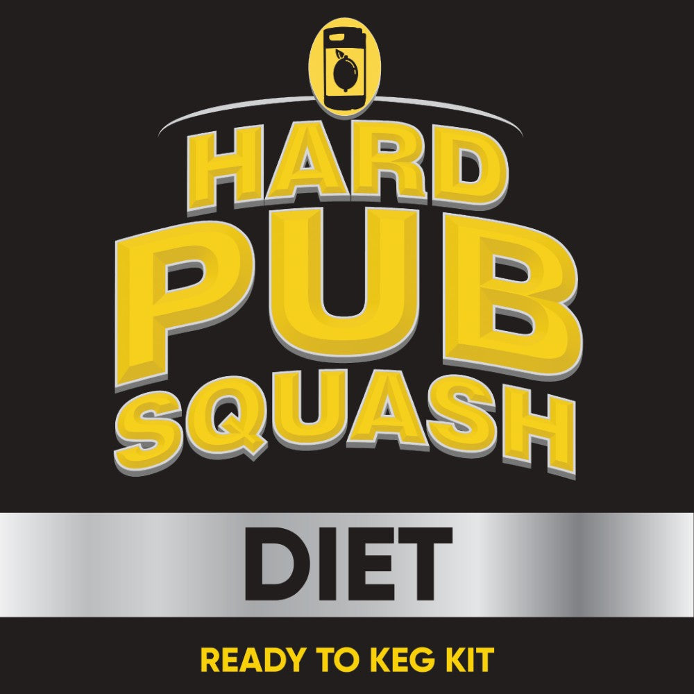 KegLand Hard Pub Squash Diet Keg Kit gives you that nostalgic lemon taste with an alcoholic kick and less sugar! The ultimate thirst quencher without the guilt!