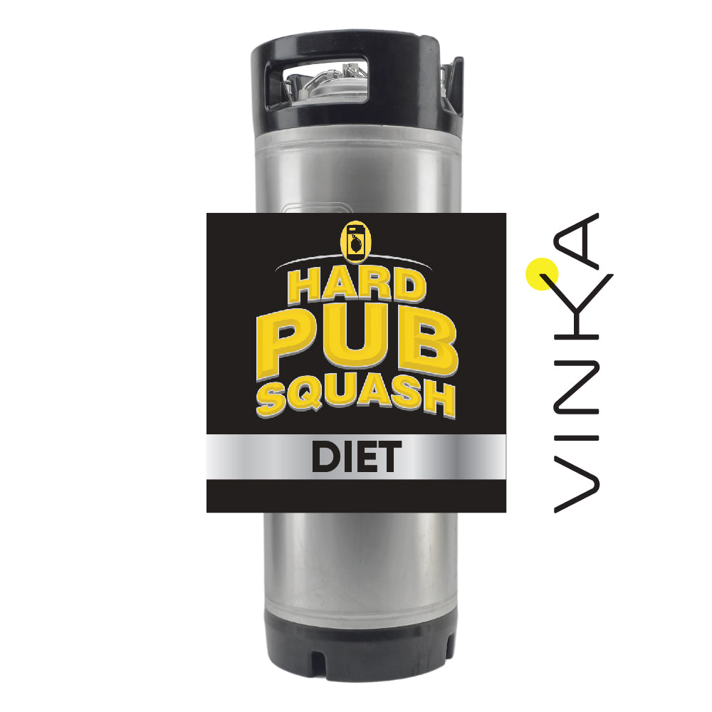 KegLand Hard Pub Squash Diet Keg Kit gives you that nostalgic lemon taste with an alcoholic kick and less sugar! The ultimate thirst quencher without the guilt!
