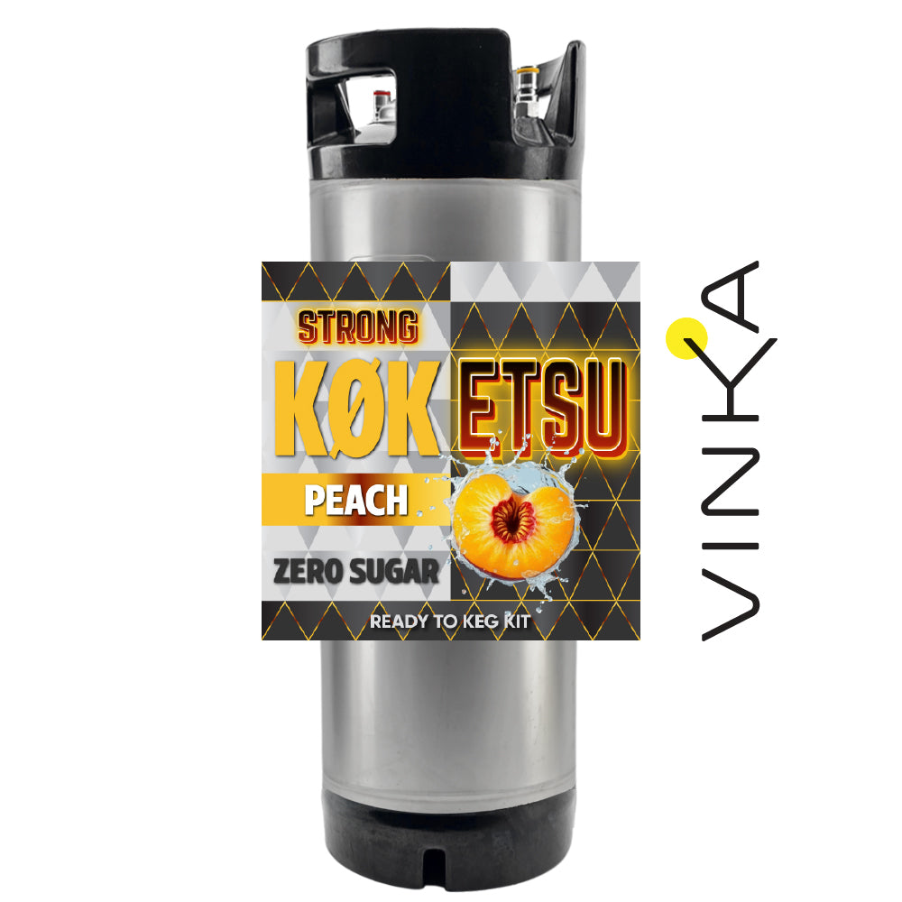 Hard KOKETSU Peach - Zero Sugar - Ready to Keg Kit