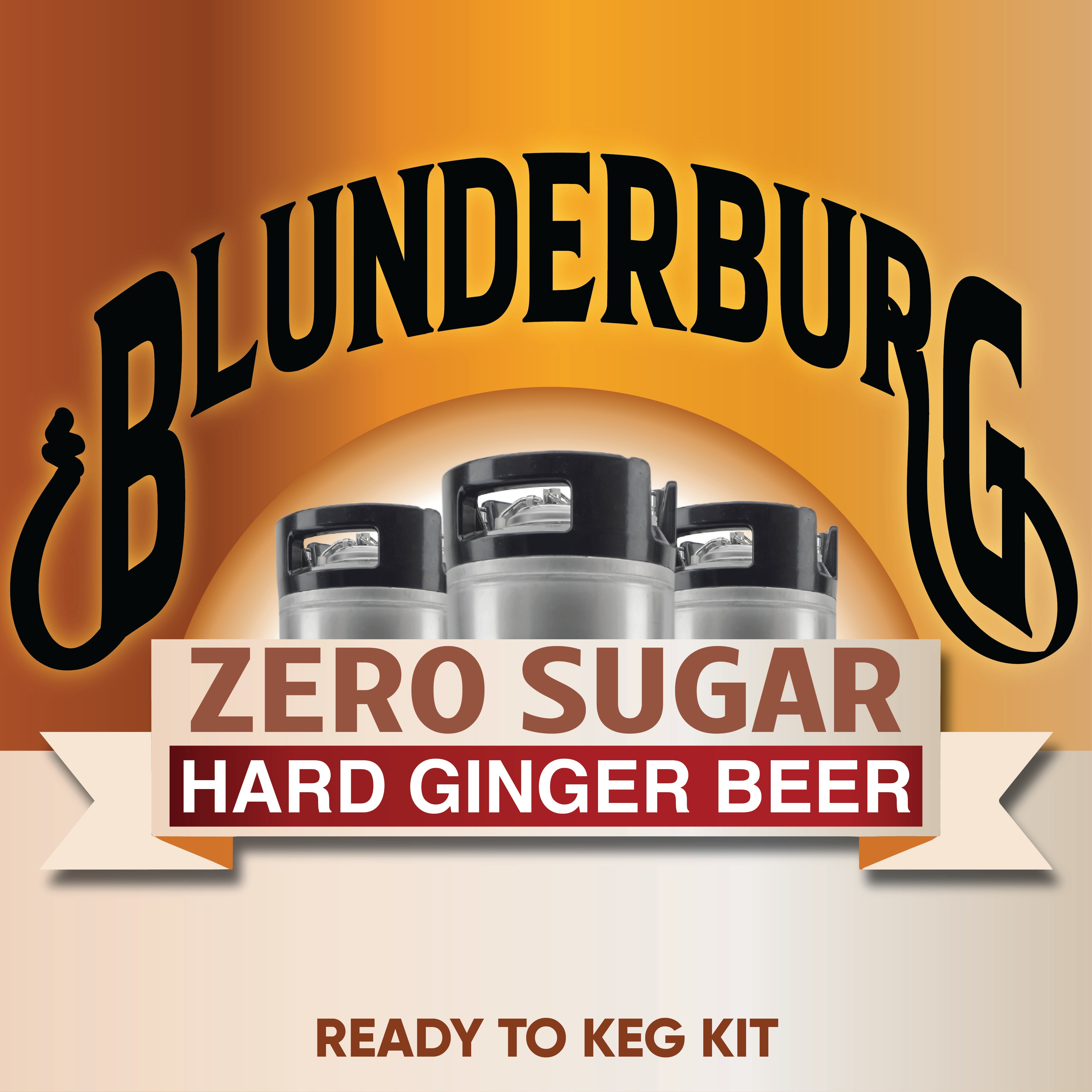 KegLand Blunderburg Hard Ginger Beer is a surefire spicy boy with Zero Sugar! Strong ginger spice backed by a balanced tangy sweetness. 