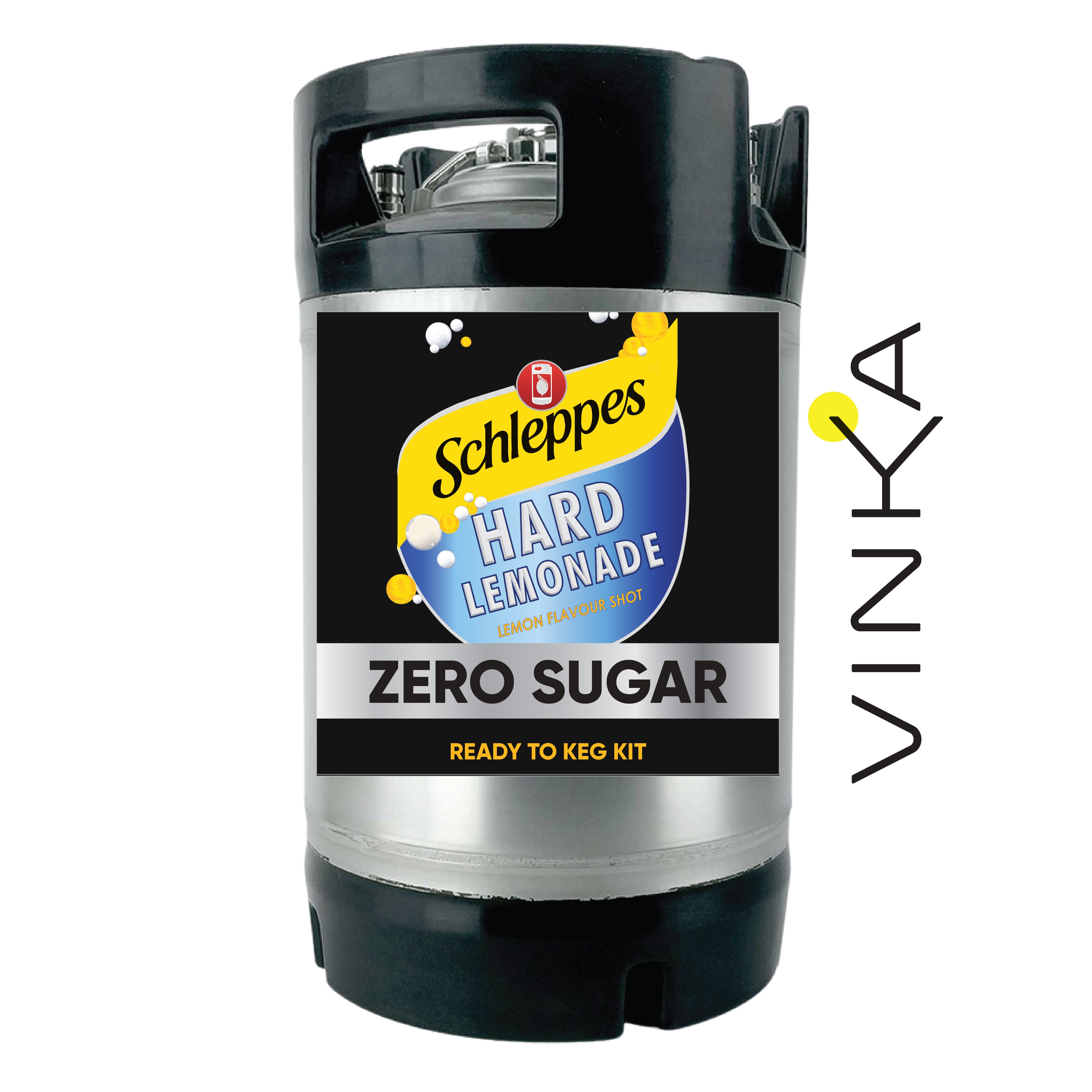 Are you Ready To Keg up the Classic thirst quenching Zero Sugar alcoholic lemonade keg at Home! It'll Schweppe you away! Full Flavour with the Guilt!