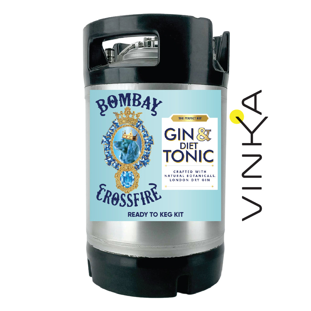 This Gin and Light Tonic Keg Kit combines aromatic citrus and juniper with zero sugar Mediterranean style tonic for the perfect gin and tonic on tap!