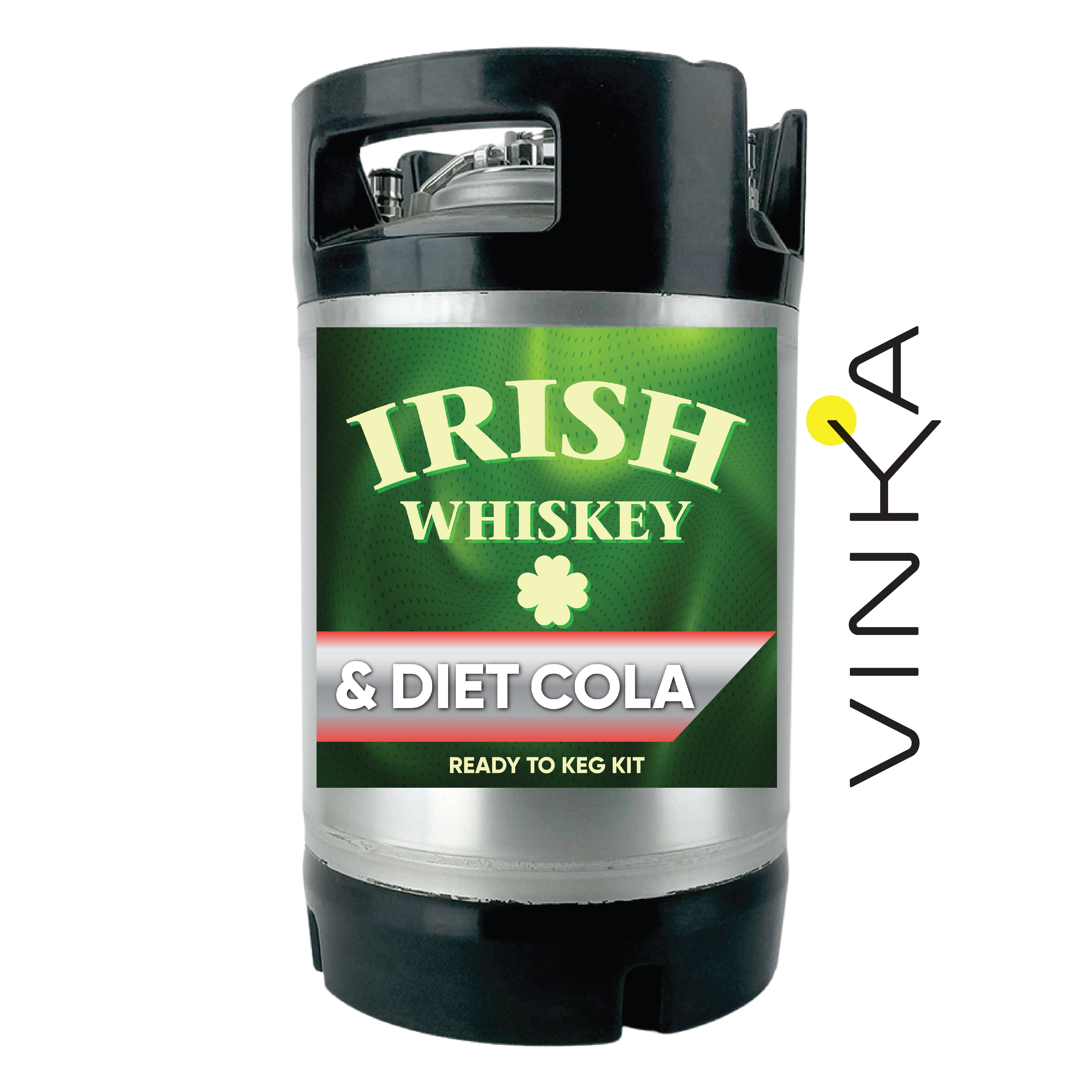 9.5L Party Keg Of Irish Whiskey and Diet Cola. Get the party rolling with some Jammo and Diet Coke!