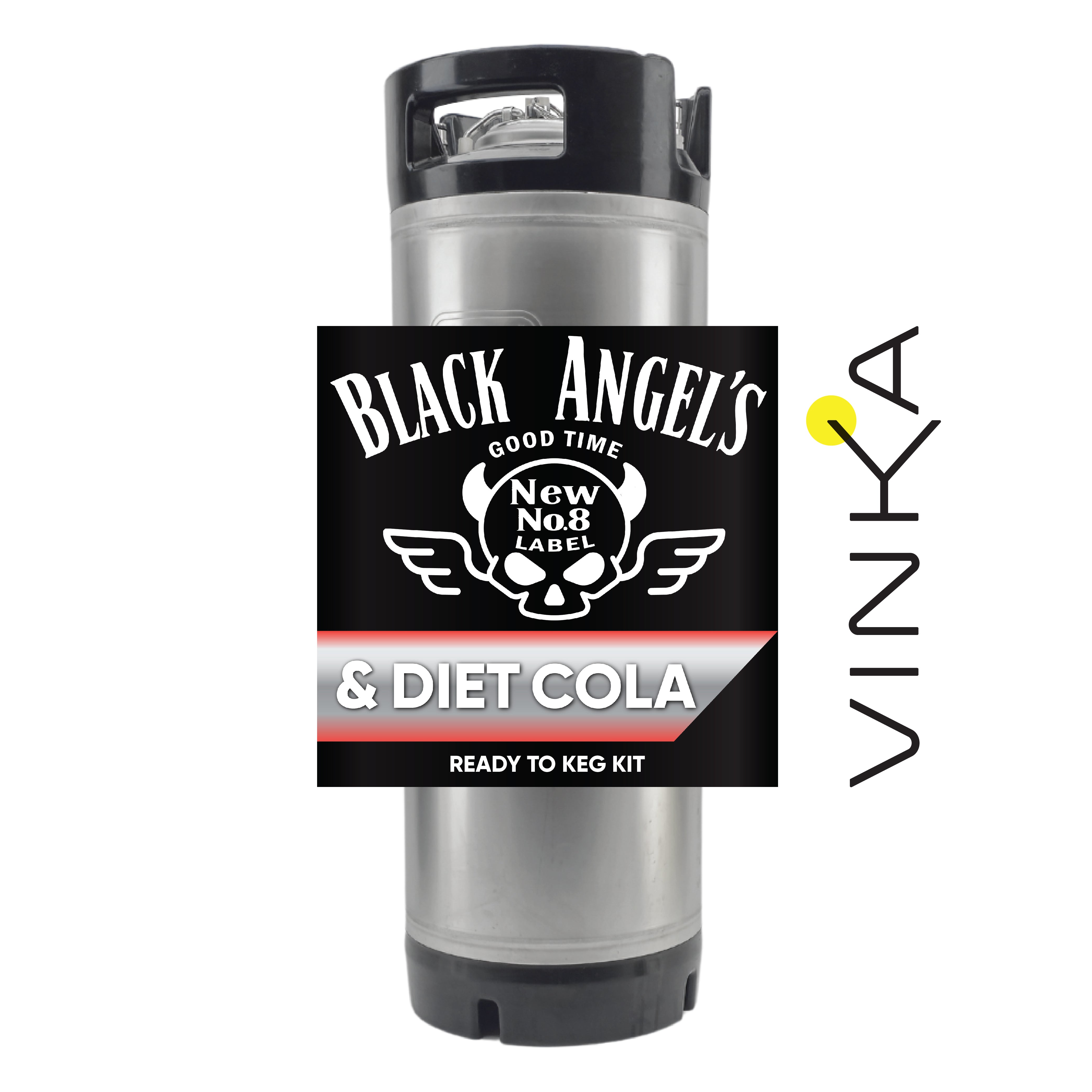 Sick of the sugar? Grab yourself a 19L RTK of Black Angel's and Diet Cola for a good time.