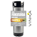 Fukusoda zero sugar pineapple seltzer ready to keg kit with Vinka branding on a white background