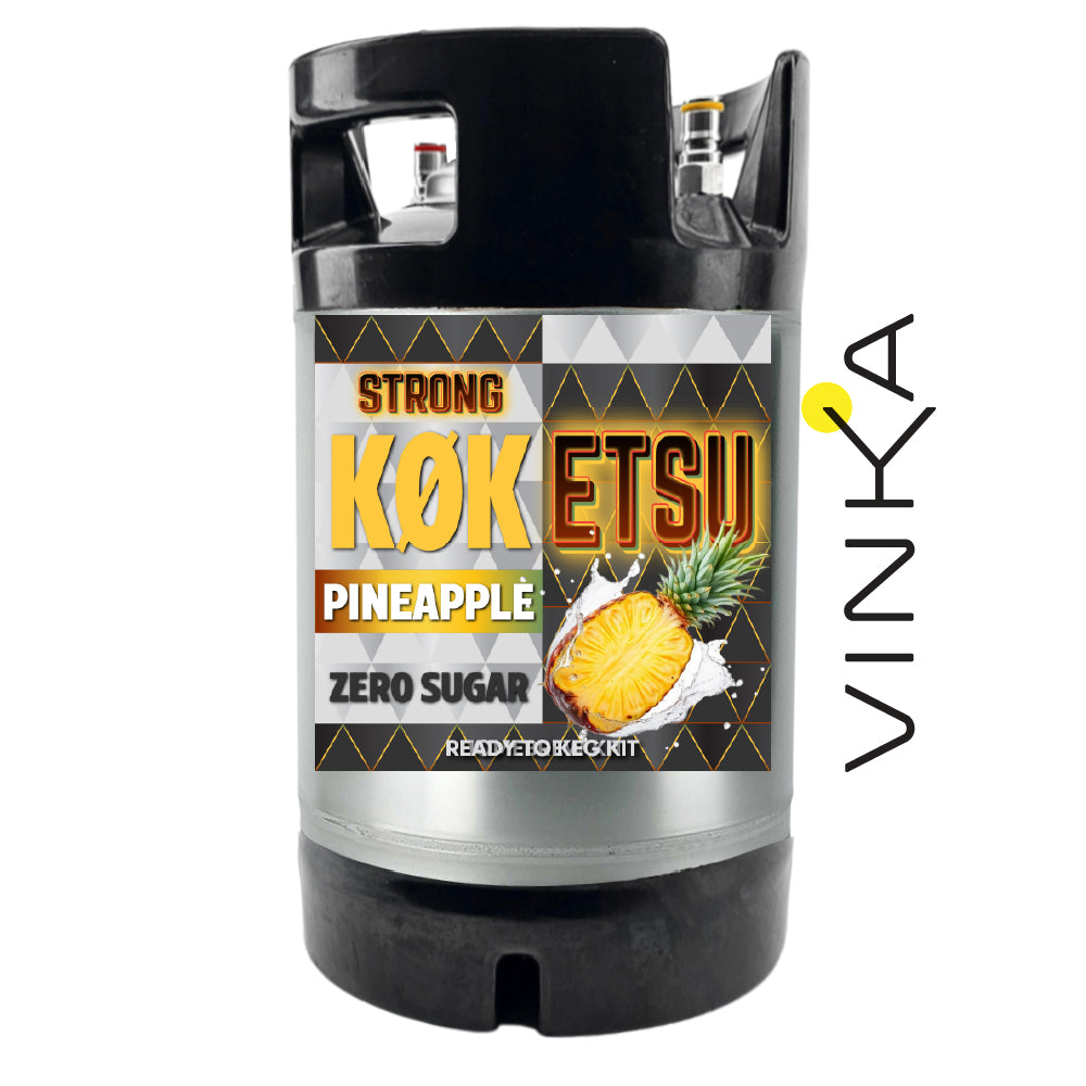 Hard KOKETSU Pineapple - Zero Sugar - Ready to Keg Kit