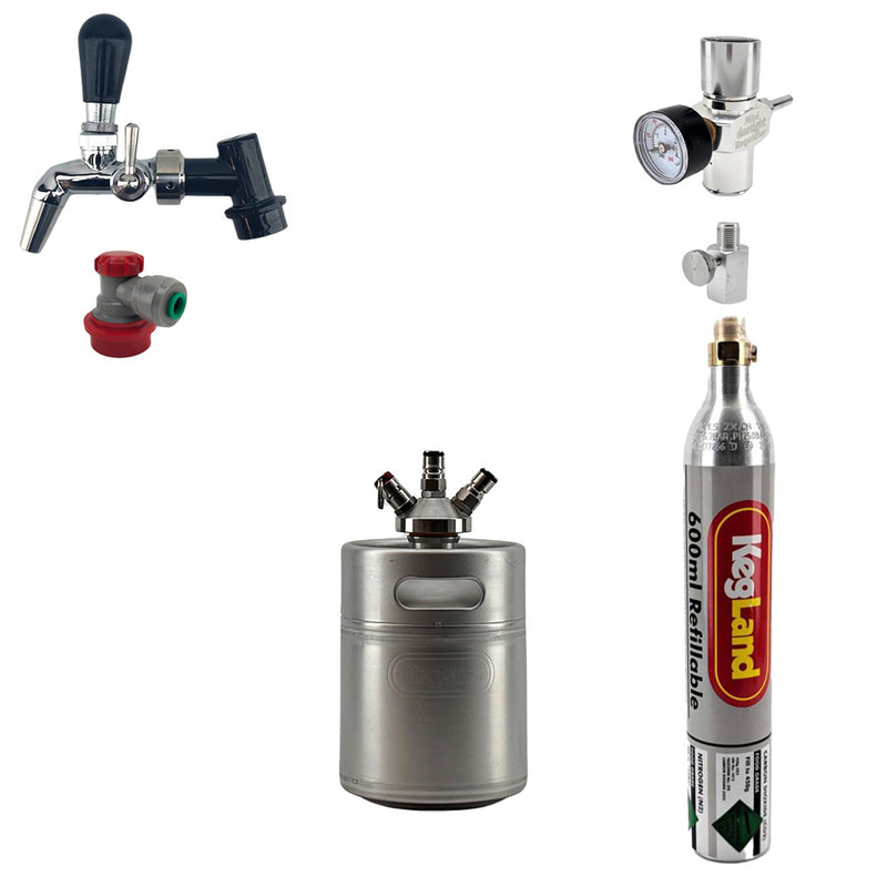 Gen 2 Flow Control NukaTap Tapping Kit | KegLand SS Mini Kegs