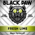 Hard Black Paw Fresh Lime Seltzer - Zero Sugar - Ready to Keg Kit
