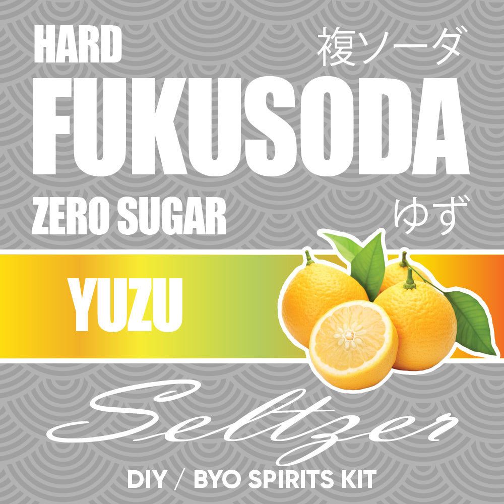 Hard FUKUSODA Yuzu Seltzer - Zero Sugar - DIY ~ BYO Spirits Keg Kit