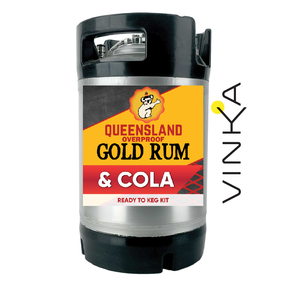 Queensland Gold Rum and Cola Ready to Keg Kit