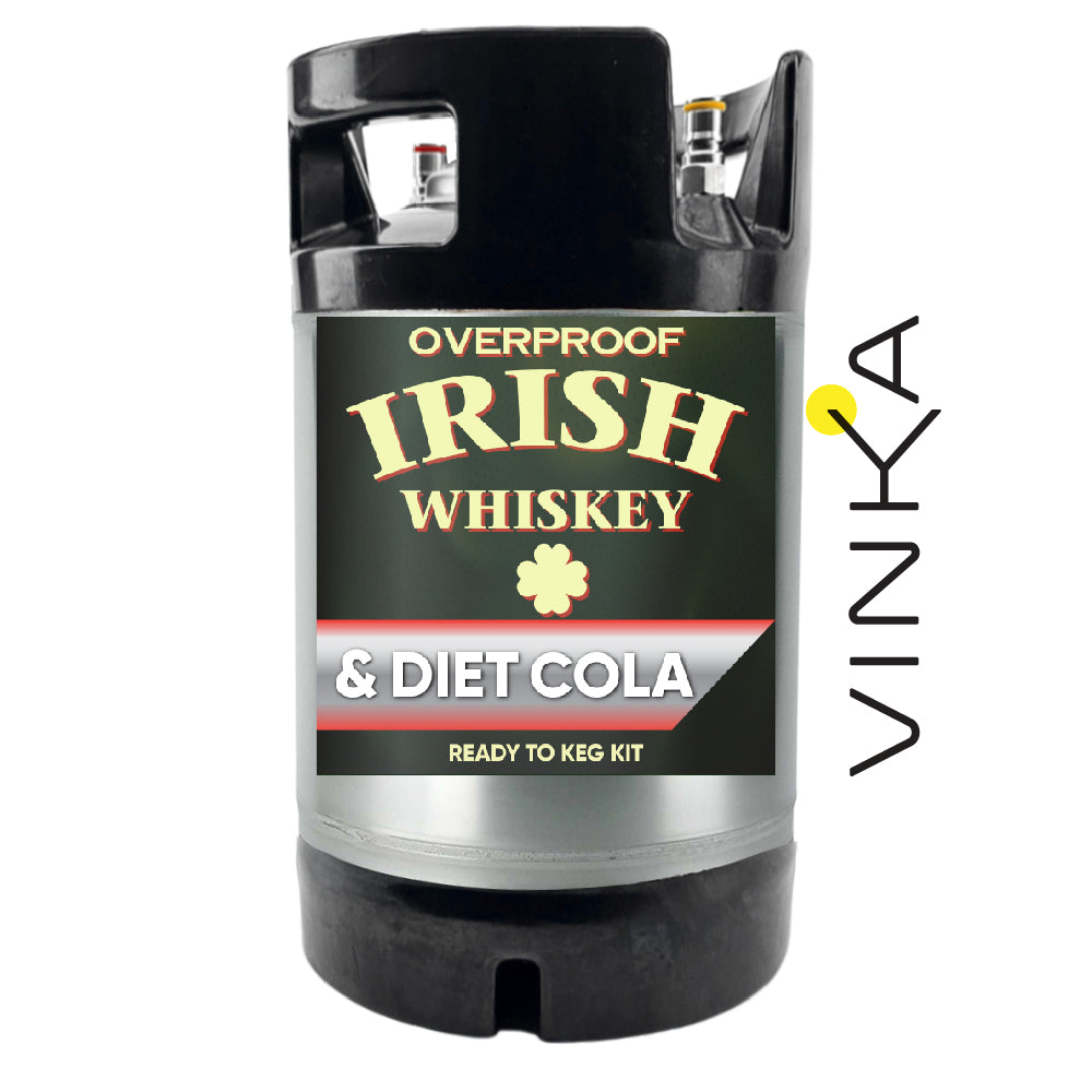 9.5L Party Keg of Irish Whiskey and DIet Cola.