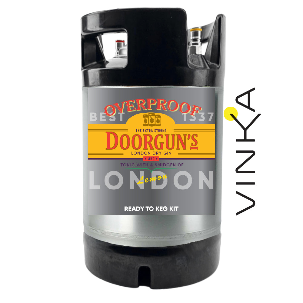 This keg kit combines the classic zesty, piney juniper notes of London Dry Gin with delicate floral flavours of Mediterranean style tonic for the perfect Gin and Tonic.