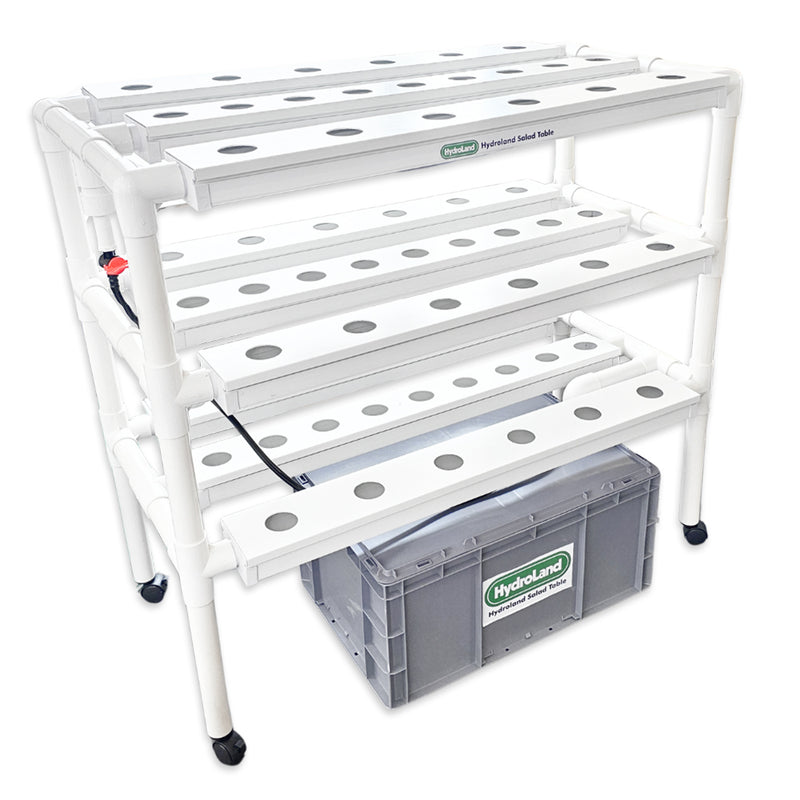63 Hole DFT System - Large 3 Tier Deep Flow Technique (NFT/DFT) Kit (Nutrient Film Technique Convertible)