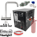 Simply connect a regulated mains water source and CO2 Cylinder to the unit and receive unlimited sparkling and chilled water from the taps.
