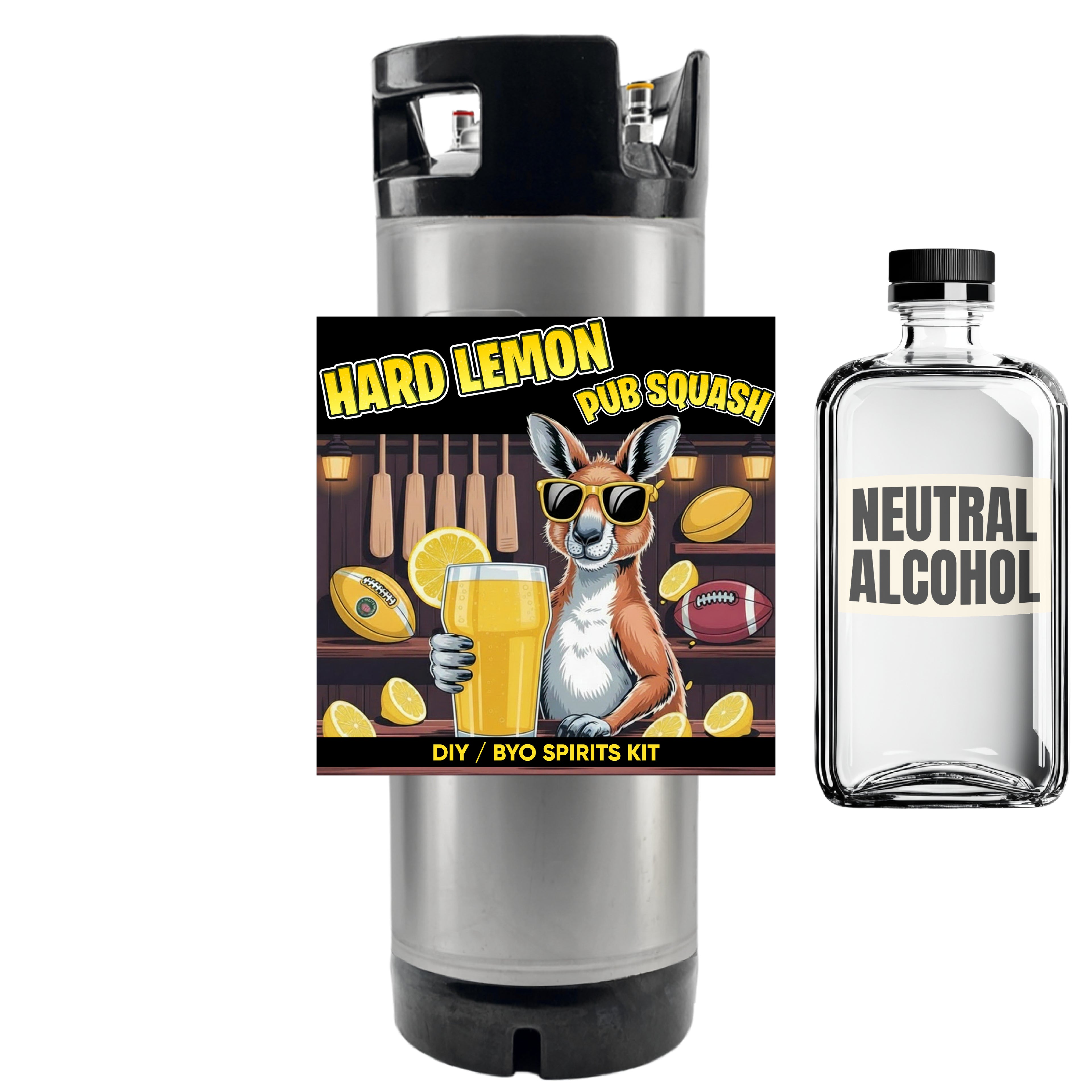 Hard Lemon Pub Squash - DIY ~ BYO Spirits Keg Mix Kit