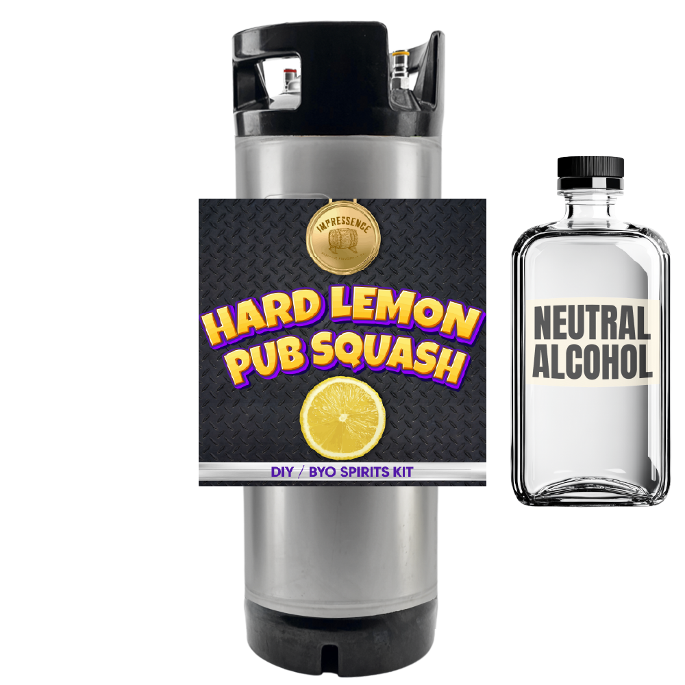 Hard Lemon Pub Squash - DIY ~ BYO Spirits Keg Mix Kit 19L