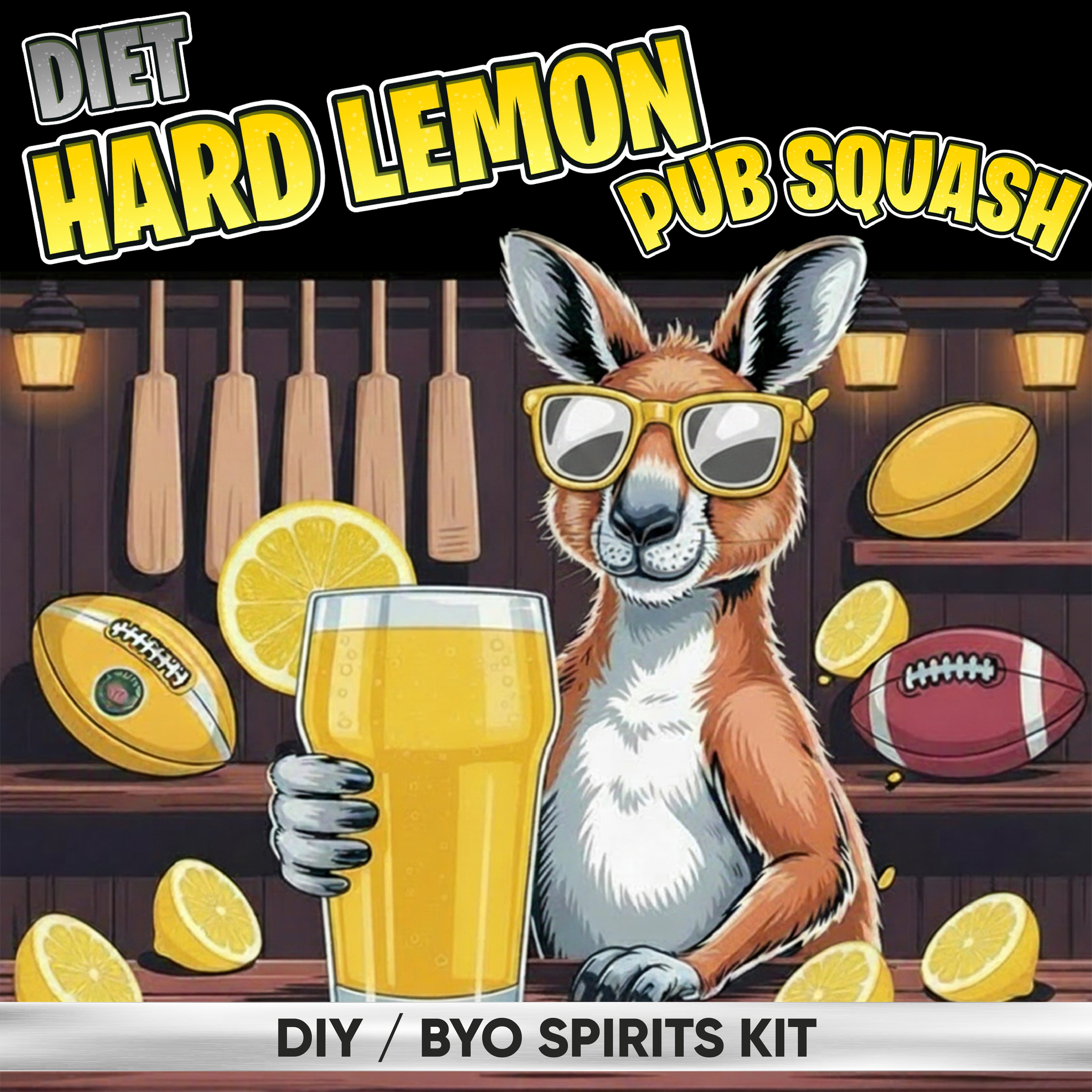 Hard Lemon Pub Squash - Diet - DIY ~ BYO Spirits Keg Mix Kit