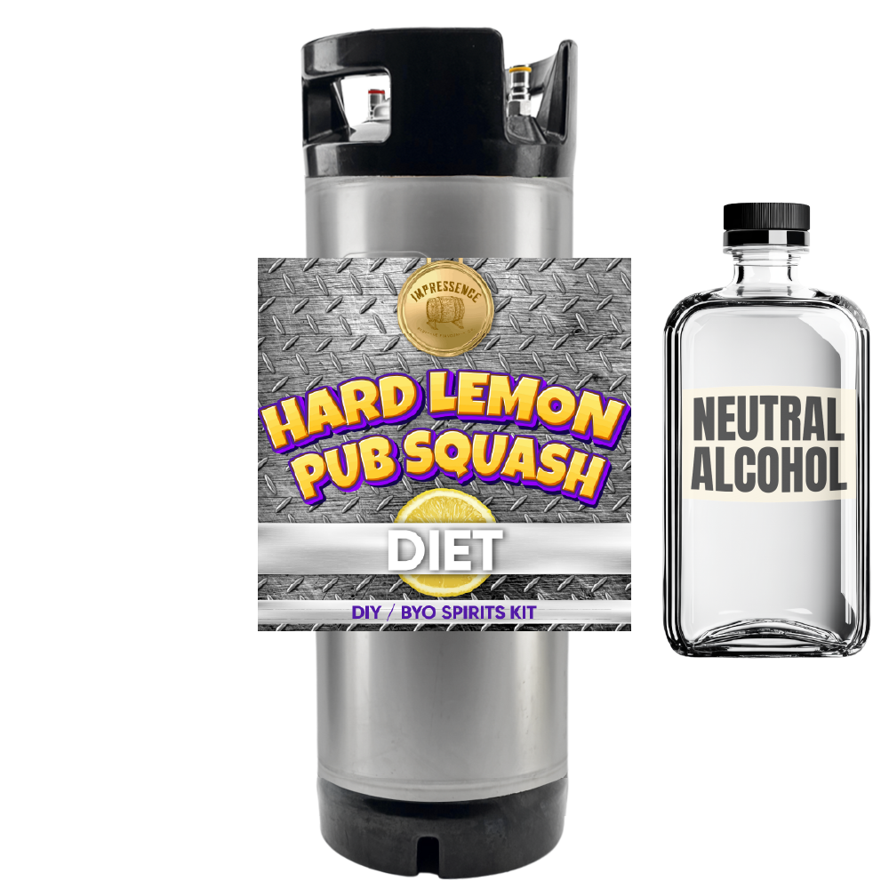 Hard Lemon Pub Squash - Diet - DIY ~ BYO Spirits Keg Mix Kit 19