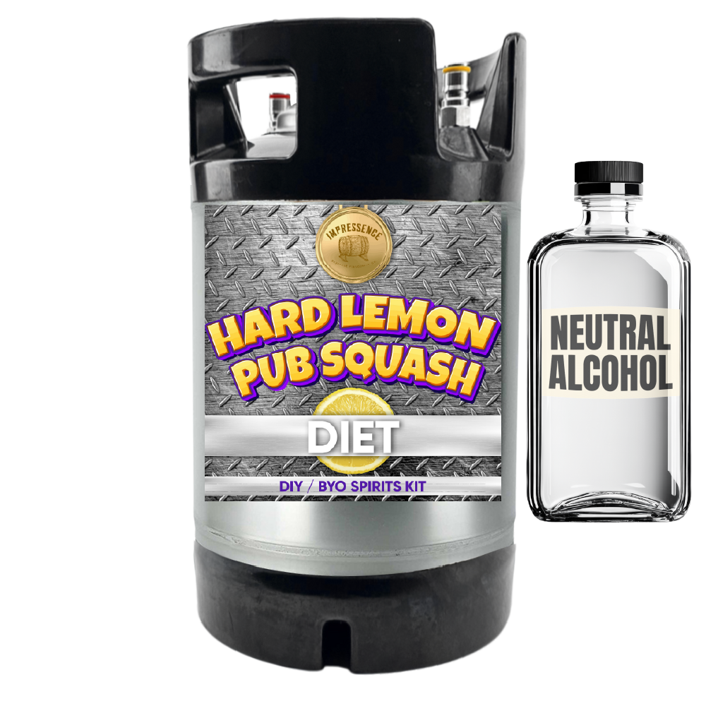 Hard Lemon Pub Squash - Diet - DIY ~ BYO Spirits Keg Mix Kit 9.5
