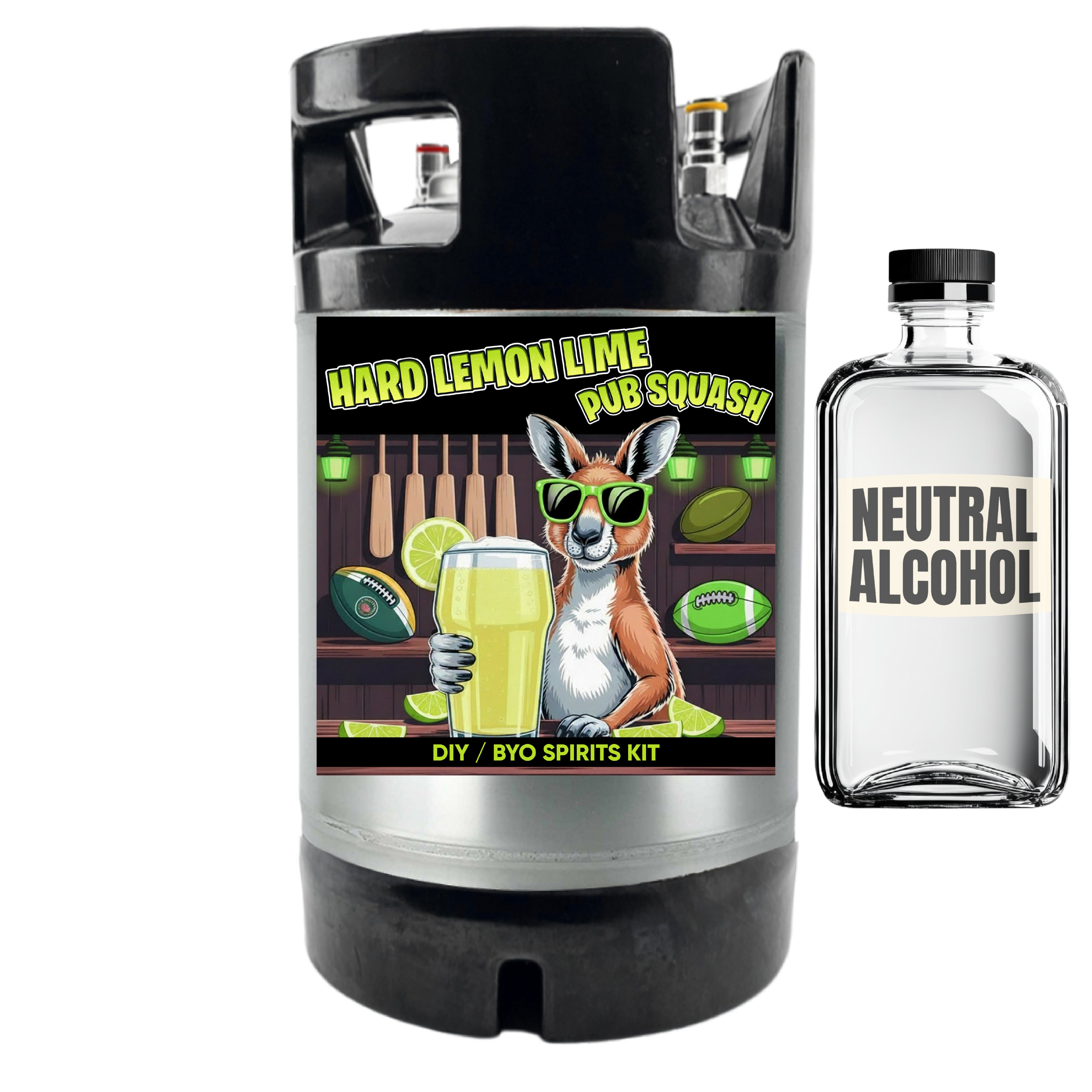 Hard Lemon-Lime Pub Squash - DIY ~ BYO Spirits Keg Mix Kit