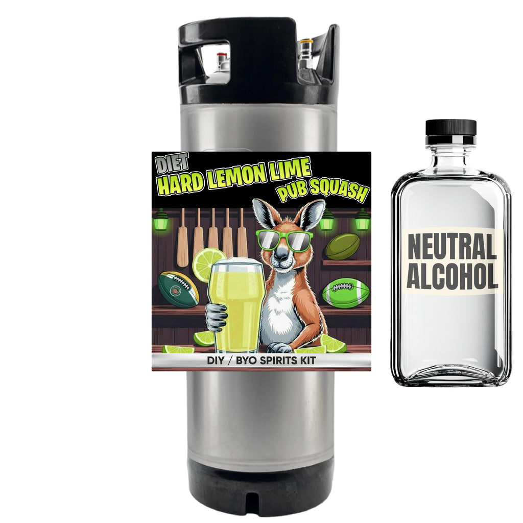 Hard Lemon-Lime Pub Squash - Diet - DIY ~ BYO Spirits Keg Mix Kit