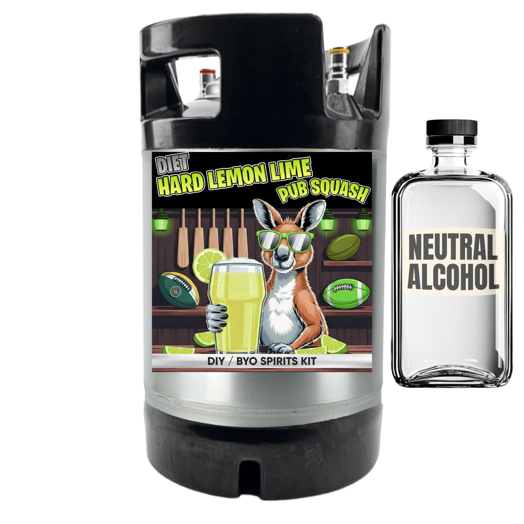 Hard Lemon-Lime Pub Squash - Diet - DIY ~ BYO Spirits Keg Mix Kit
