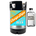 Orange Stripe Ginger Beer DIY kit with a bottle labeled 'Neutral Alcohol' on a white background