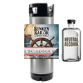 Sunken Sailor Spiced Rum and Diet Cola DIY BYO Spirits Kit with a neutral alcohol bottle on a white background.